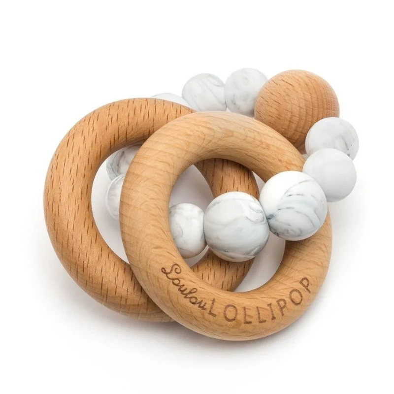 Wood and Silicone Rattle Teether - Image 17