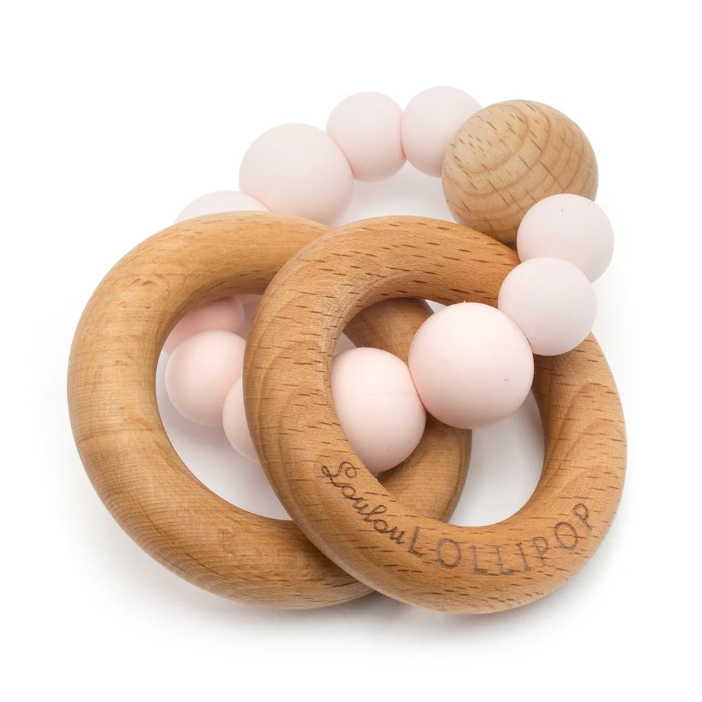 Wood and Silicone Rattle Teether - Image 7