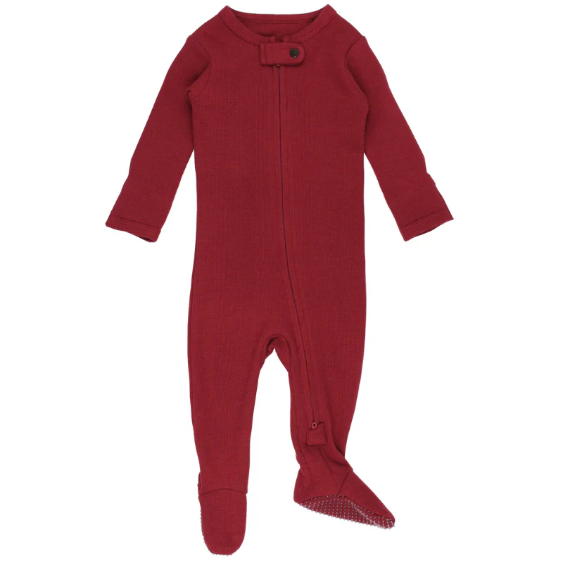 Organic Thermal 2-Way Zipper Footie - Image 3