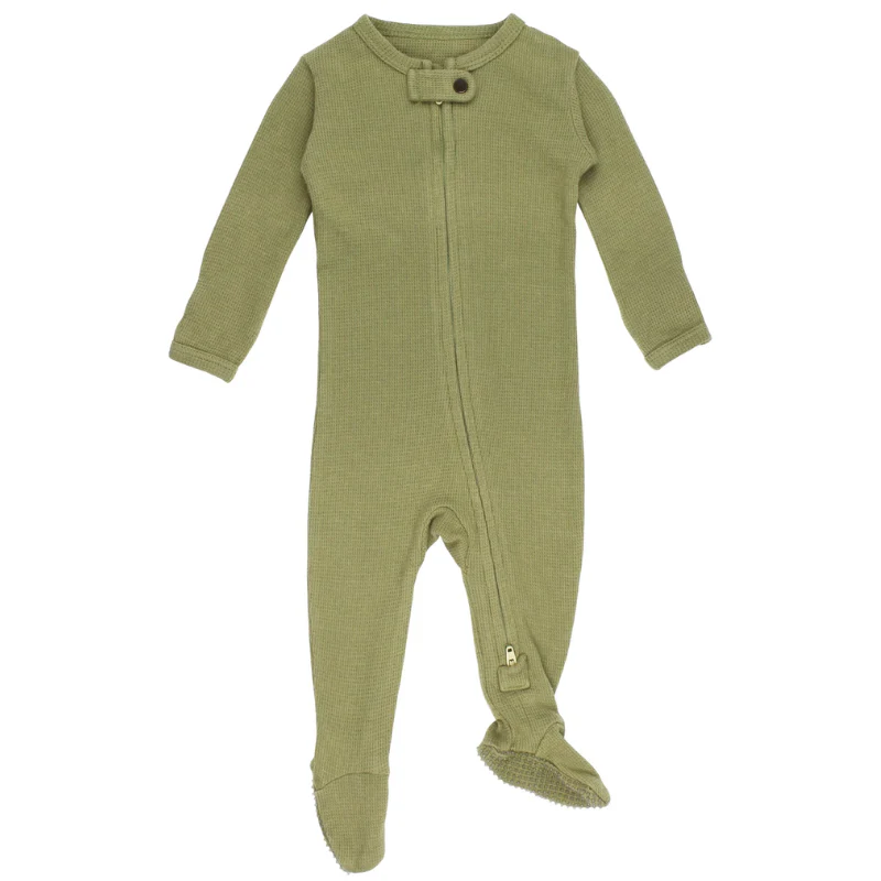 Organic Thermal 2-Way Zipper Footie - Image 4