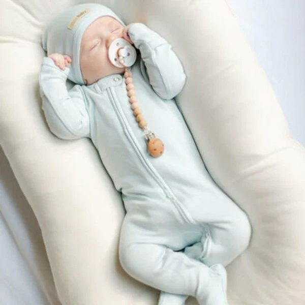 Organic Zipper Footed Sleeper - Solids - Image 11