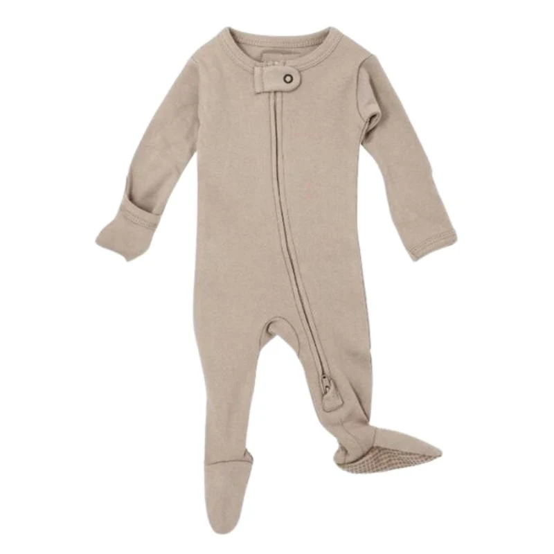 Organic Zipper Footed Sleeper - Solids - Image 12