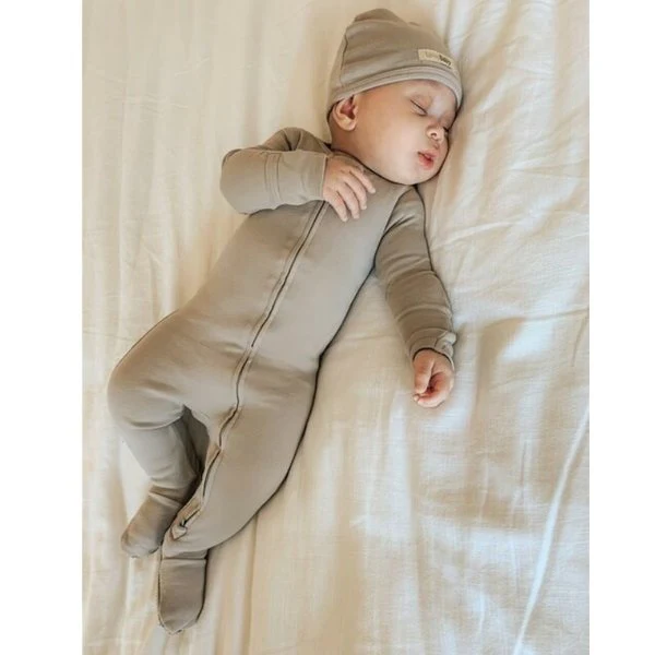 Organic Zipper Footed Sleeper - Solids - Image 16