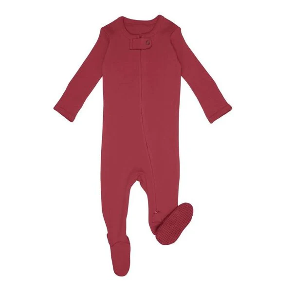 Organic Zipper Footed Sleeper - Solids - Image 18