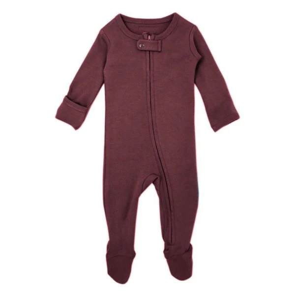 Organic Zipper Footed Sleeper - Solids - Image 29