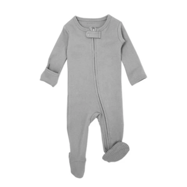 Organic Zipper Footed Sleeper - Solids - Image 31