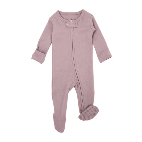 Organic Zipper Footed Sleeper - Solids - Image 36