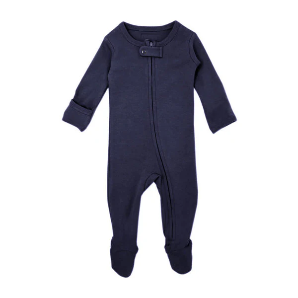 Organic Zipper Footed Sleeper - Solids - Image 41
