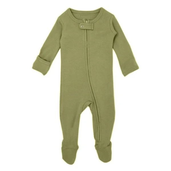Organic Zipper Footed Sleeper - Solids - Image 43