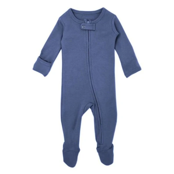 Organic Zipper Footed Sleeper - Solids - Image 47