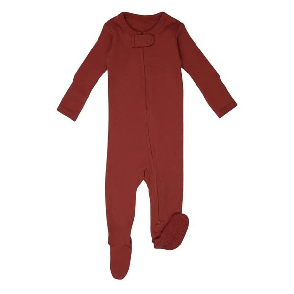 Organic Zipper Footed Sleeper - Solids - Image 49