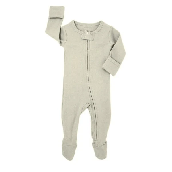 Organic Zipper Footed Sleeper - Solids - Image 50