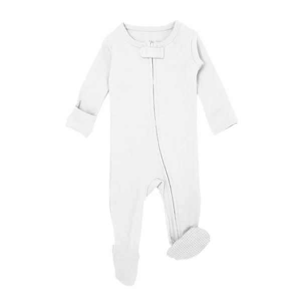 Organic Zipper Footed Sleeper - Solids - Image 52