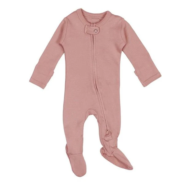 Organic Zipper Footed Sleeper - Solids - Image 7
