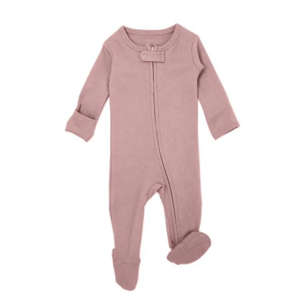 Organic Zipper Footed Sleeper - Solids - Image 8
