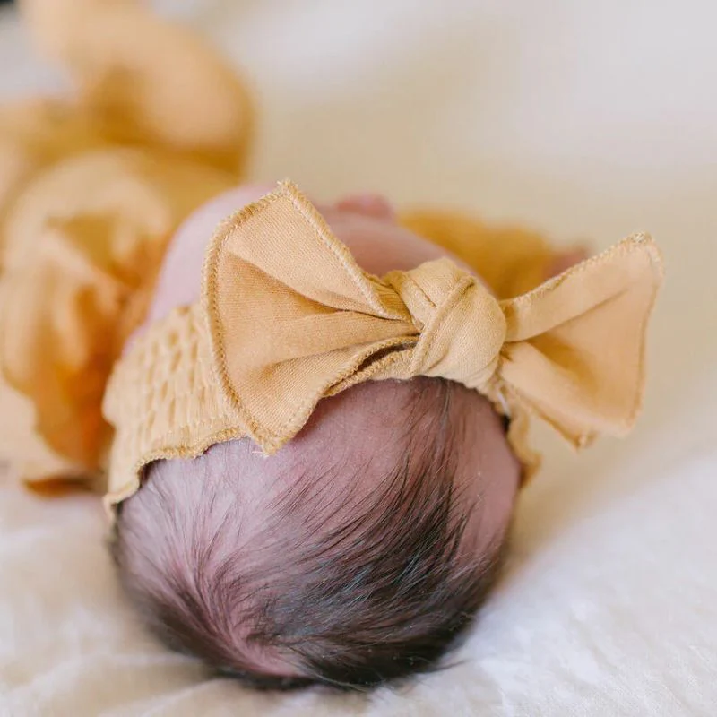 Organic Smocked Tie Headband - Image 20