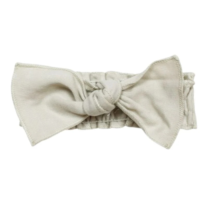 Organic Smocked Tie Headband - Image 3