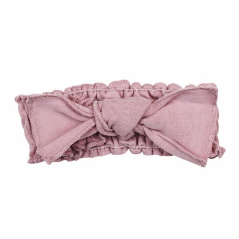 Organic Smocked Tie Headband - Image 5