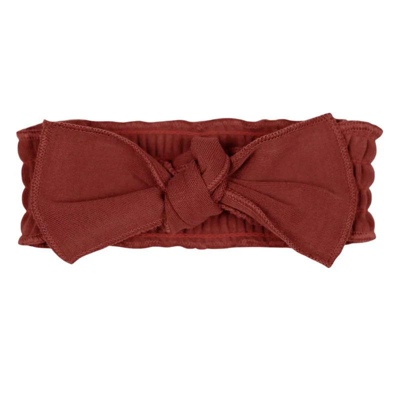 Organic Smocked Tie Headband - Image 6