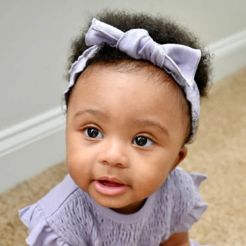 Organic Smocked Tie Headband - Image 7