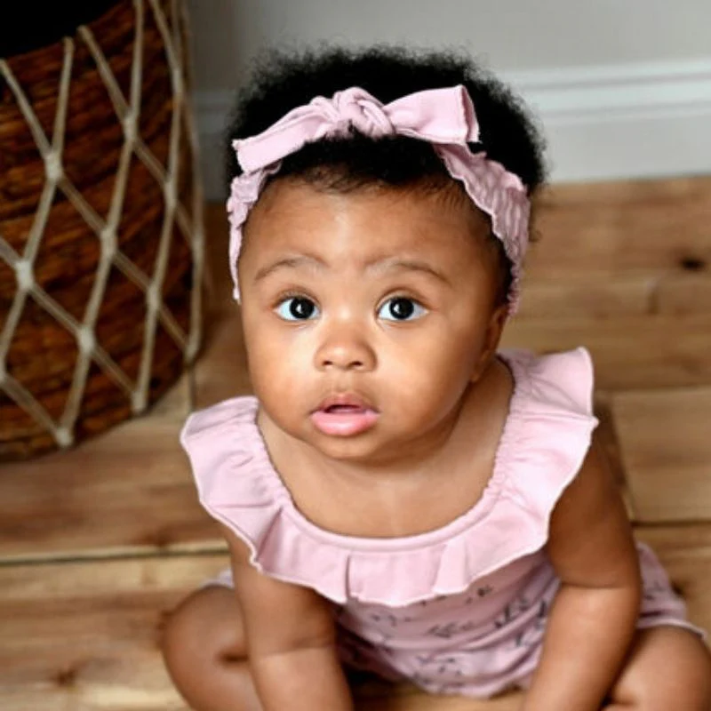 Organic Smocked Tie Headband - Image 9