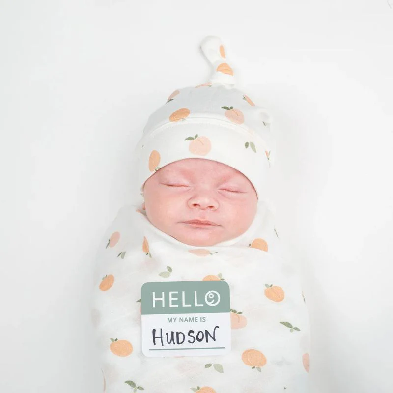 Hello World Swaddle & Knotted Hat Set - Image 127