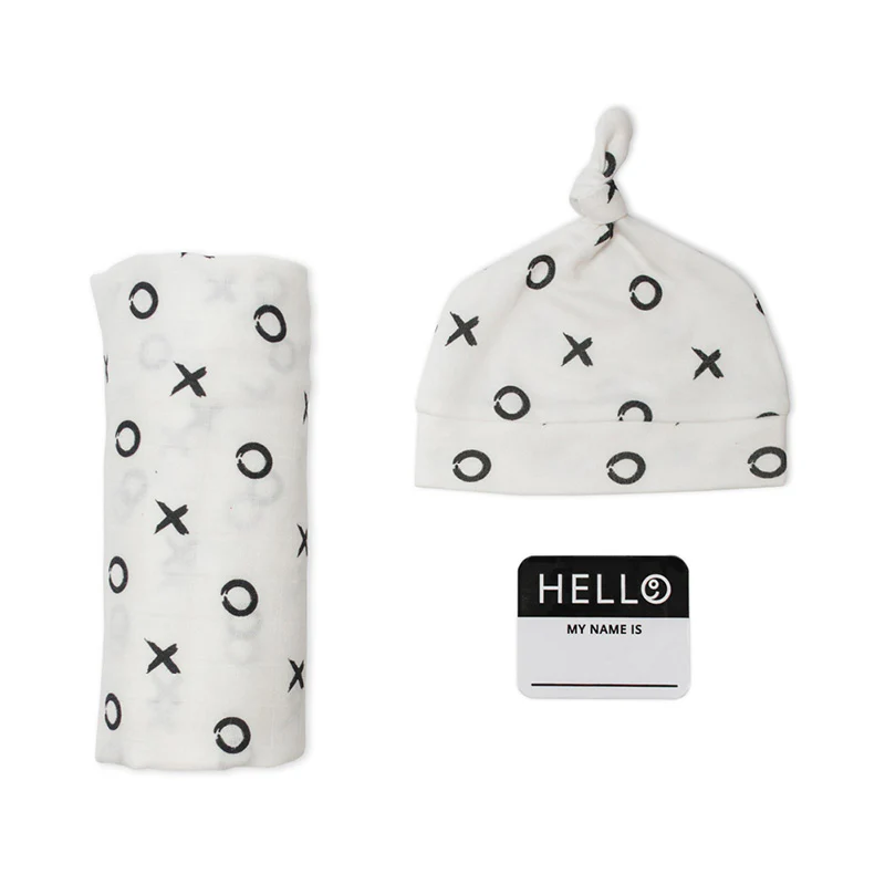 Hello World Swaddle & Knotted Hat Set - Image 72