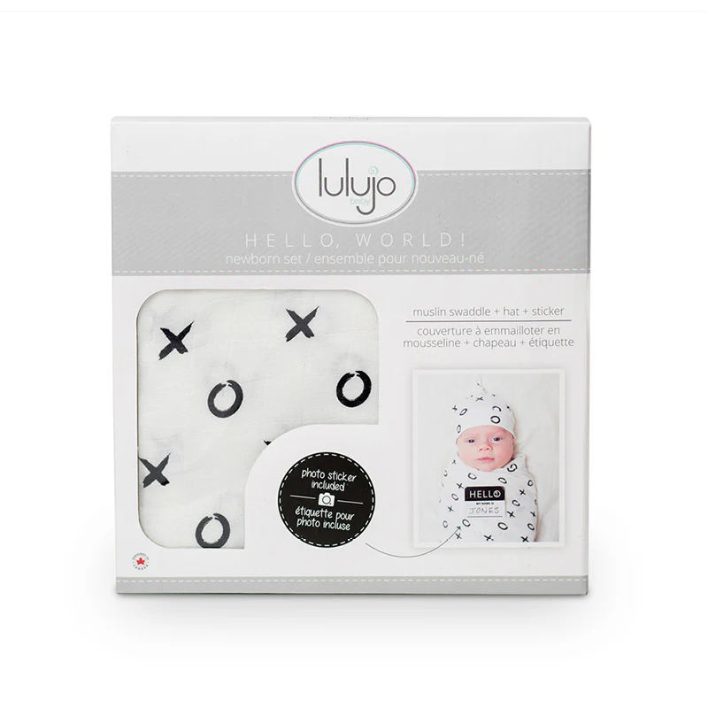 Hello World Swaddle & Knotted Hat Set - Image 73