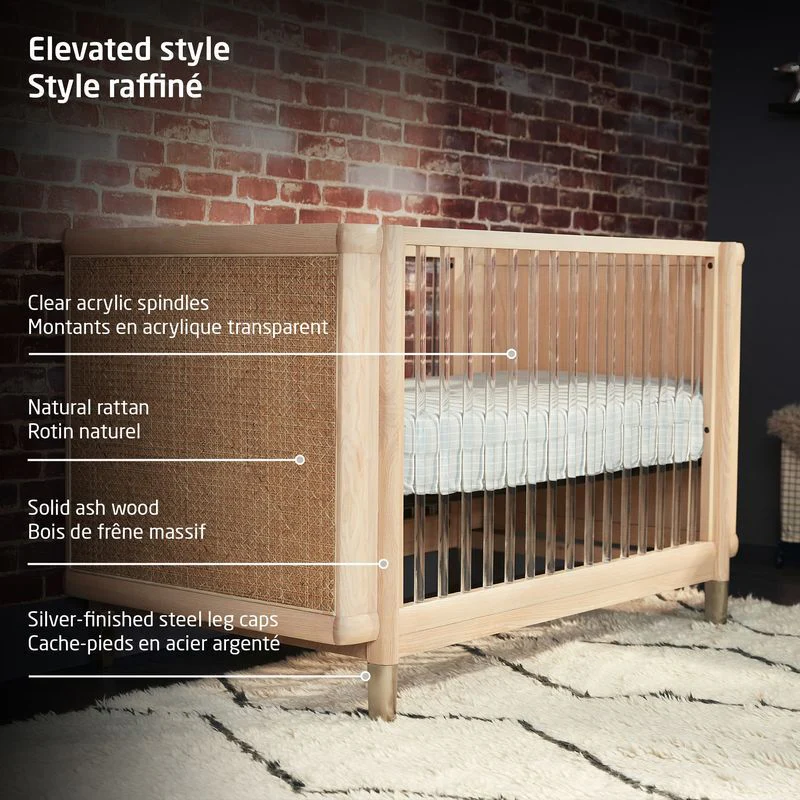 Brisa 4-in-1 Convertible Crib with Toddler Bed/Daybed Conversion Kit - Image 5