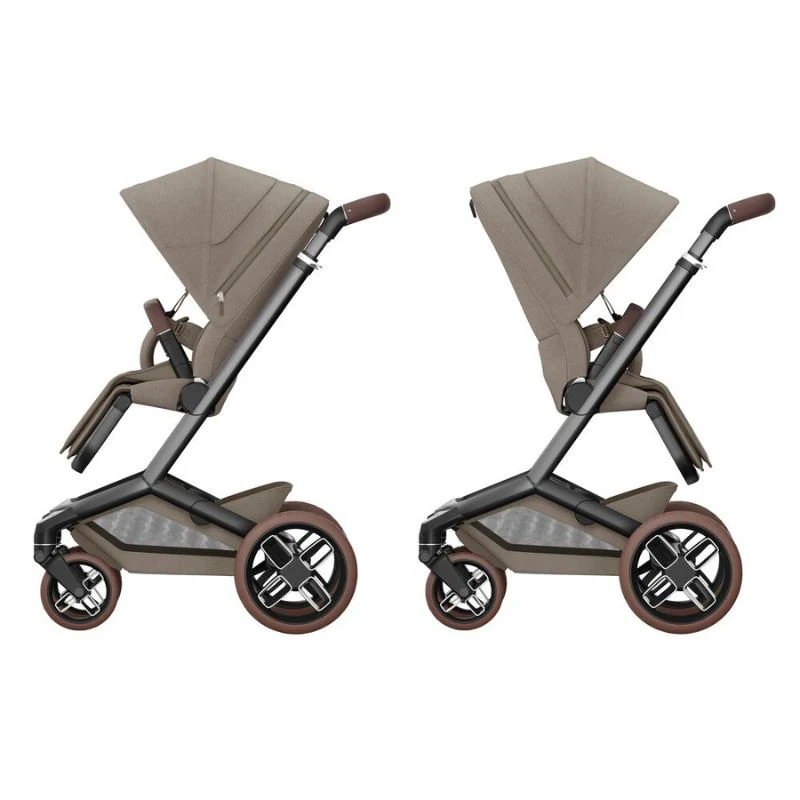 Fame Stroller + Mico Luxe Car Seat Travel System - Twillic Truffle - Image 5