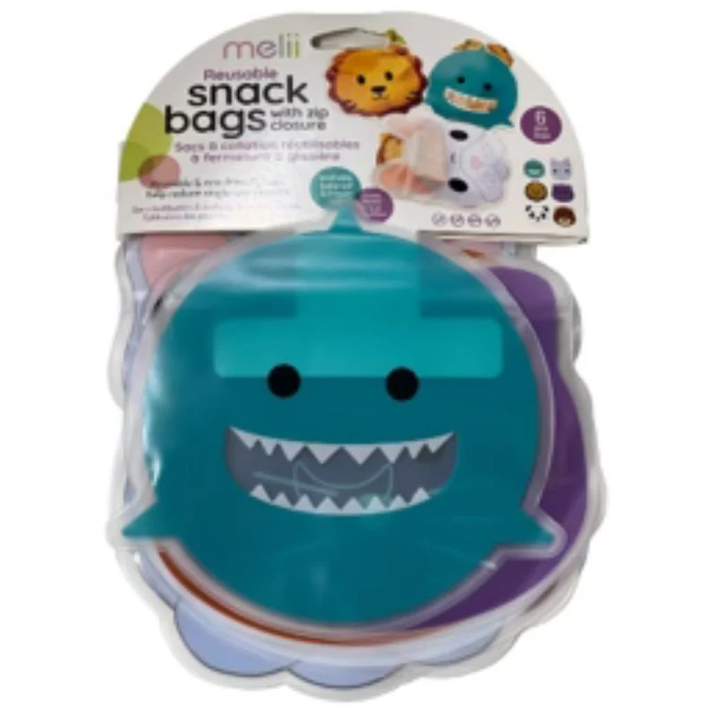 Reusable Animal Snack Bags - 6 Pack - Image 2
