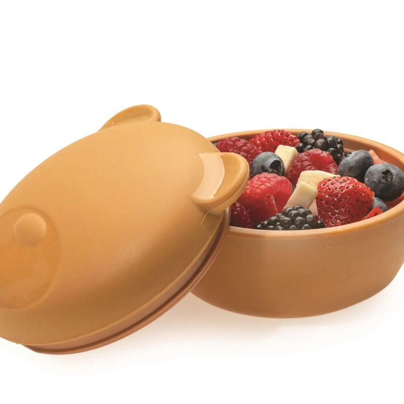 Silicone Animal Bowl with Lid and Utensils - Image 14