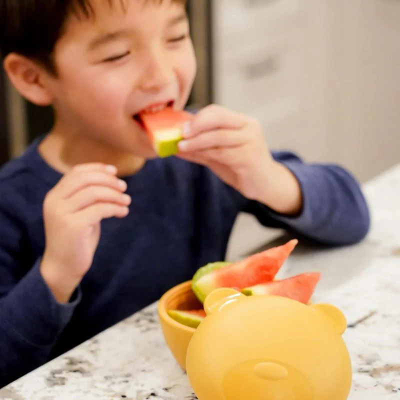 Silicone Animal Bowl with Lid and Utensils - Image 17