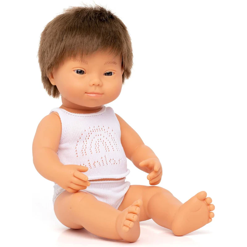 Baby Doll Caucasian Boy with Down Syndrome - 15"