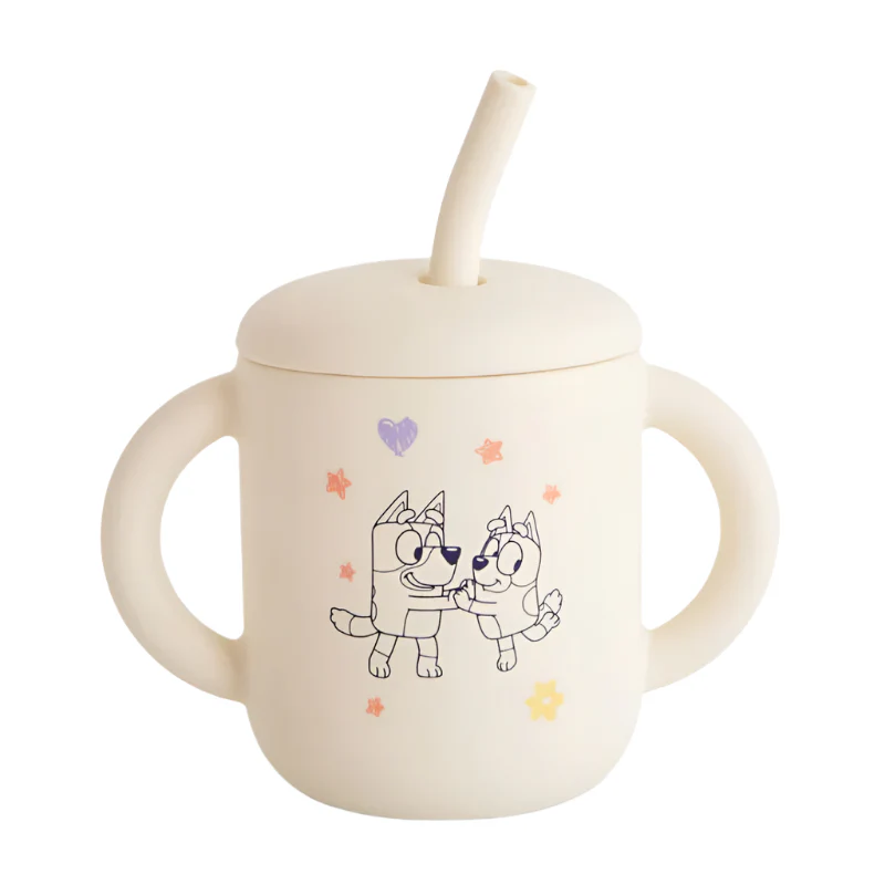 Bluey Silicone Training Cup + Straw - Image 2