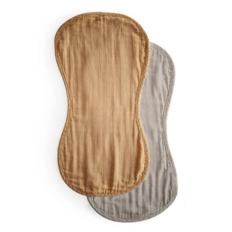 Muslin Burp Cloth Set - 2 Pack - Image 2