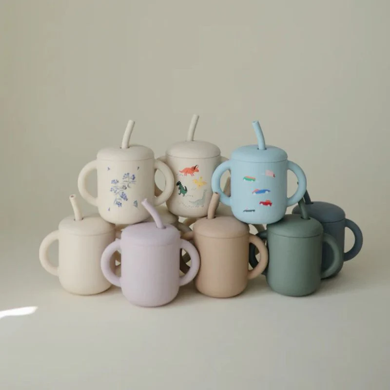 Silicone Training Cup + Straw - Image 5