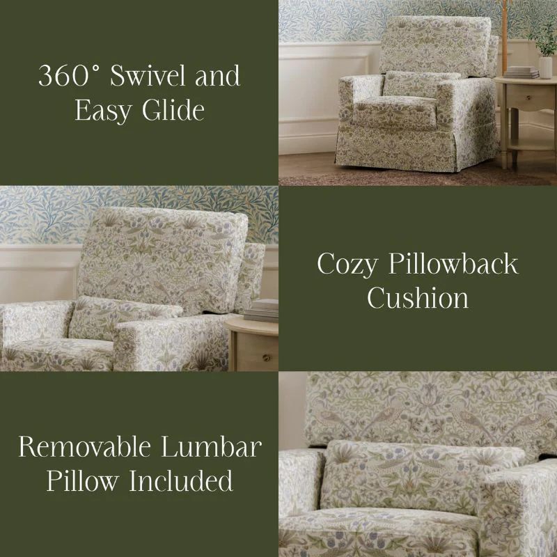 Crawford Pillowback Comfort Swivel Glider - Image 27