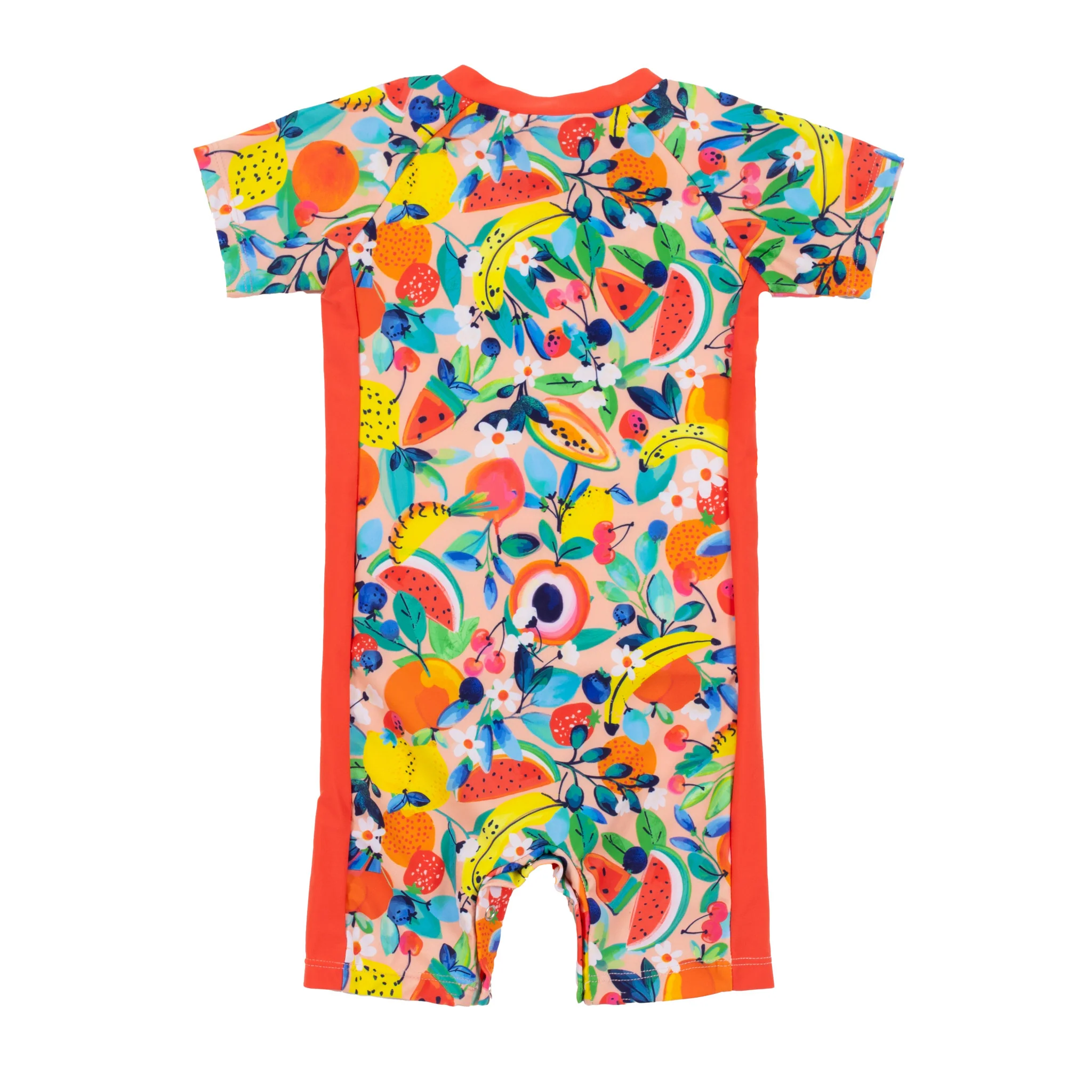 One-Piece Short Sleeve Rashguard Swimsuit - Image 7