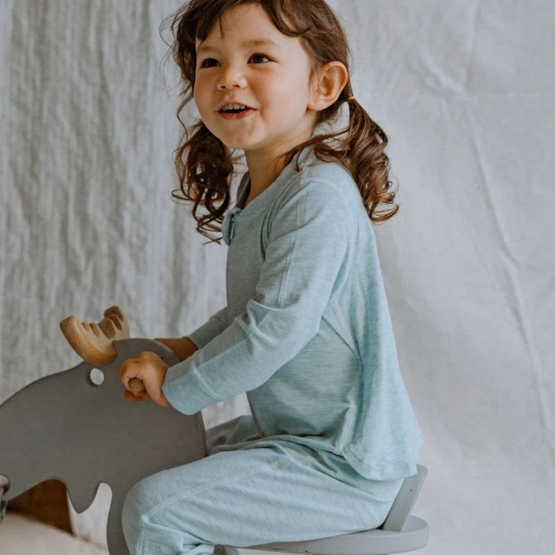 Bamboo Cotton Long Sleeve Drop Bottom Romper - Image 13