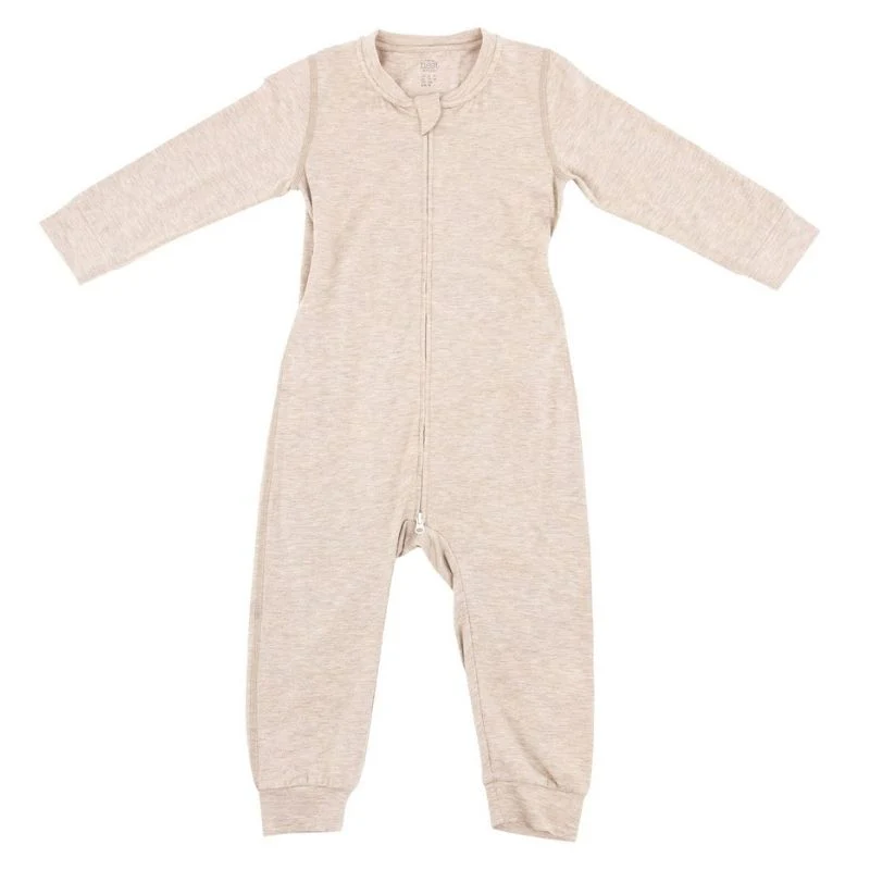 Bamboo Cotton Long Sleeve Drop Bottom Romper - Image 2