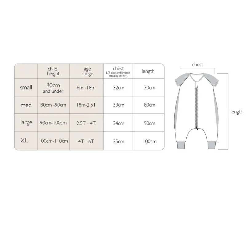 Long Sleeve Sleep Suit 0.6 TOG - Image 17