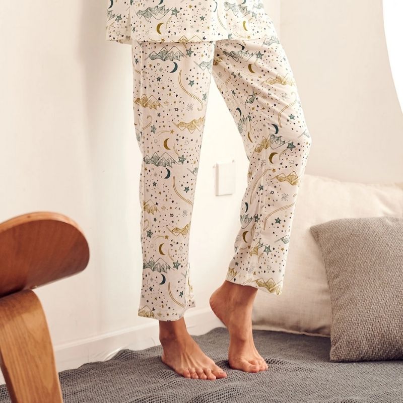 Women's Bamboo 3/4 Sleeve Nursing PJ Set - Image 24