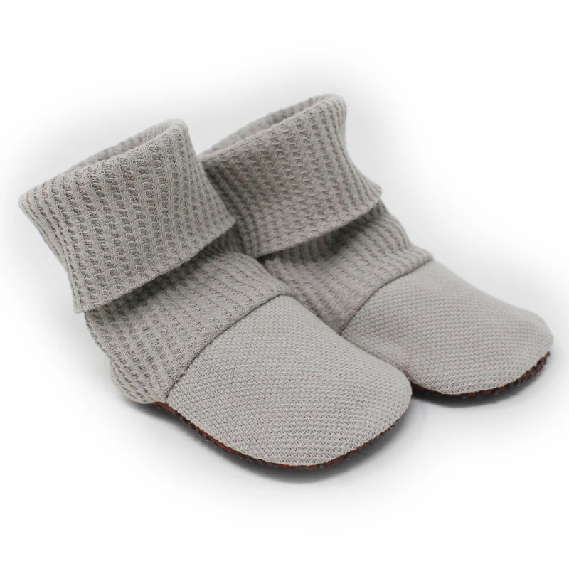 Organic Pique Baby Booties