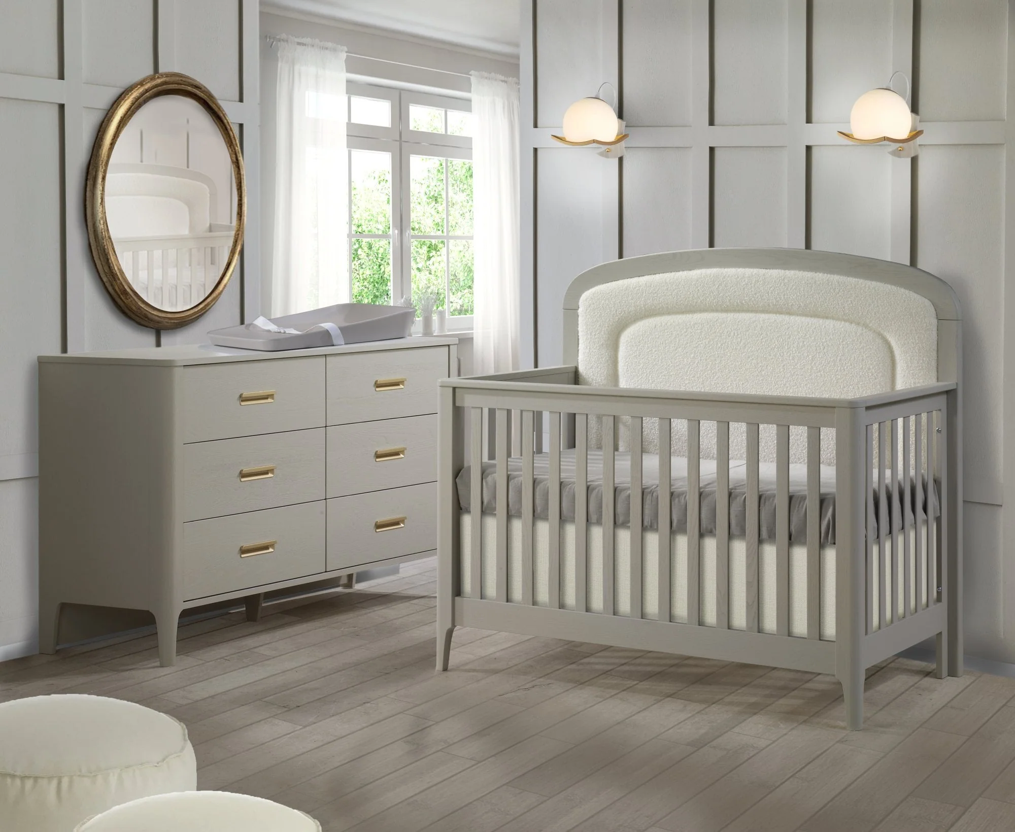 Palo 5-in-1 Upholstered Convertible Crib - Image 5