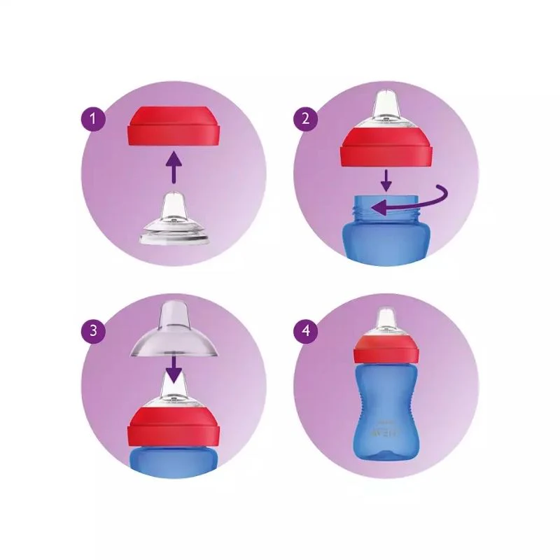 Flexible Silicone Spout Cup - 2 Pack - Image 6