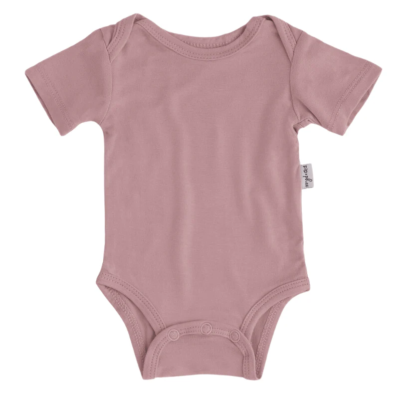Bamboo Short Sleeve Bodysuits - Solids - Image 13