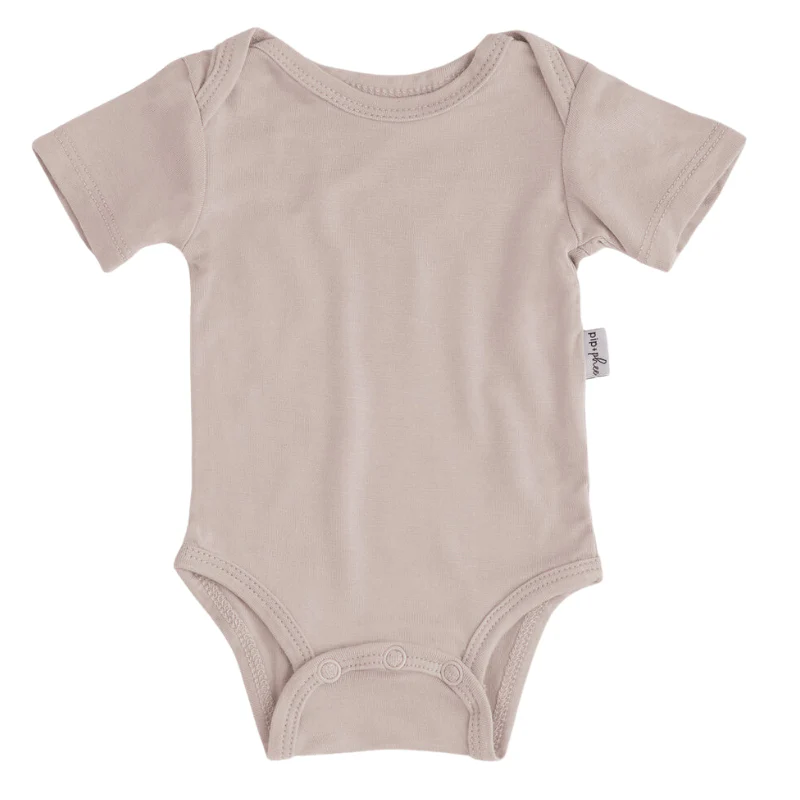 Bamboo Short Sleeve Bodysuits - Solids - Image 14