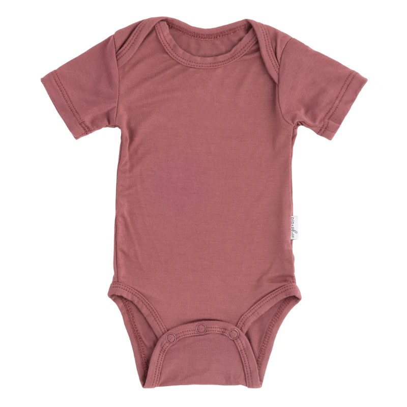 Bamboo Short Sleeve Bodysuits - Solids - Image 17