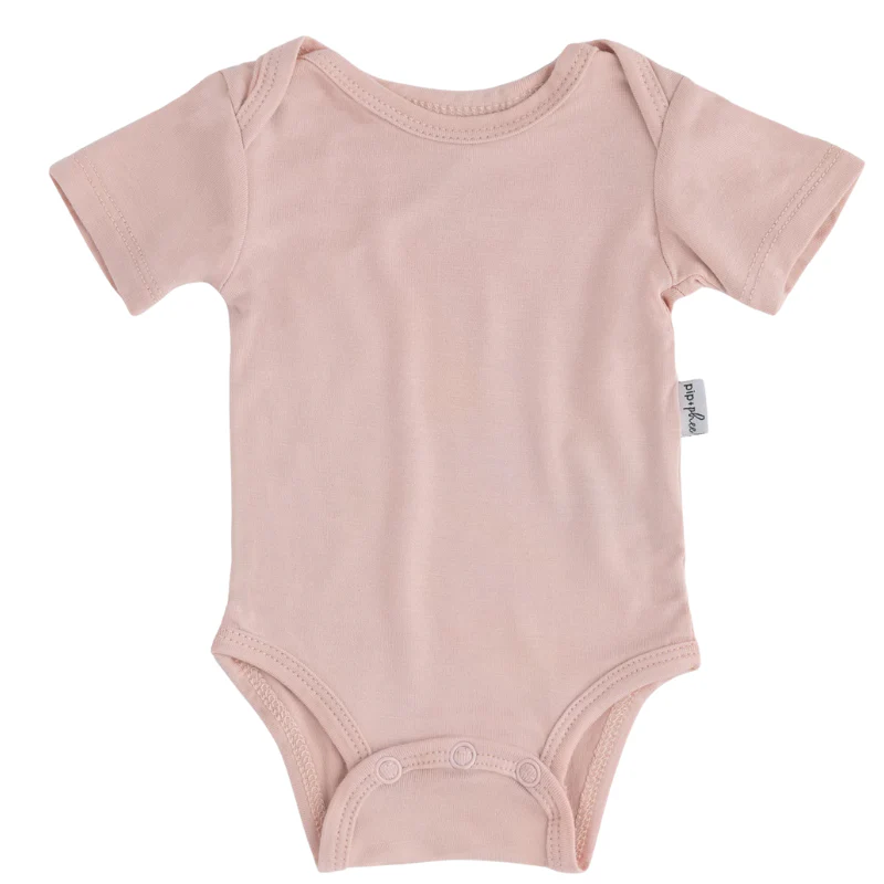 Bamboo Short Sleeve Bodysuits - Solids - Image 8